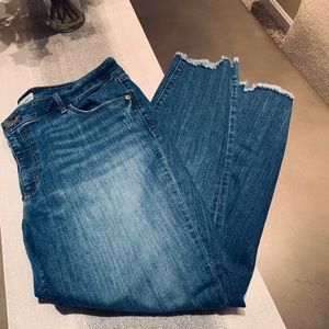 Loft crop skinny jeans